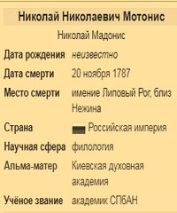 Николай Николаевич Мотонис